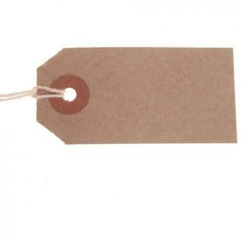 ValueX Reinforced Strung Tag 83x41mm Buff Pack of 1000