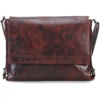 Harolds Messengertasche im Sattelstil 38 cm, Braun