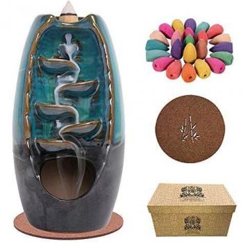 Tranquil Stream Backflow Burner with 50 Cones