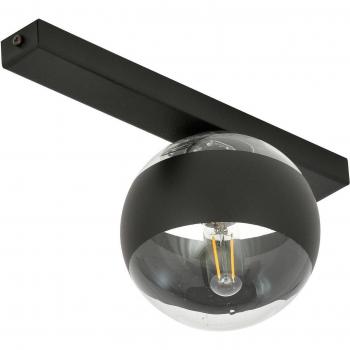 Lámpara Globo Negro Emibig Fit con Pantalla de Vidrio Transparente (E14)
