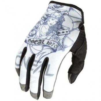 Oneal Mayhem Sailor V.22 Motocross Handschuhe Grau Weiss XL