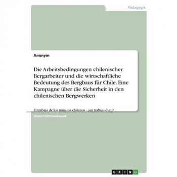Die Arbeitsbedingungen chilenischer Bergarbeiter und die wirtschaftliche Bedeutung des Bergbaus für Chile. Eine Kampagne über die Sicherheit in den ... de los mineros chilenos