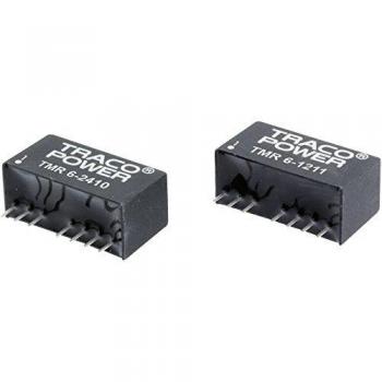 TracoPower TMR 6-1221 Convertitore DC/DC da circuito stampato 12 V/DC a 5 V/DC, 600 mA, 6 W, con 2 uscite