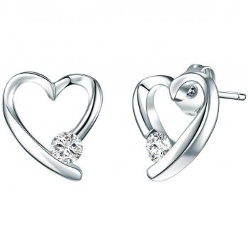 Damen‑Herz Ohrstecker aus der Rafaela Donata Glossy Series, 60836044 – Original Swarovski Crystal
