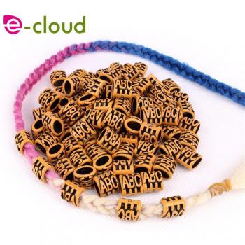 50pcs Plastic Dreadlock Beads