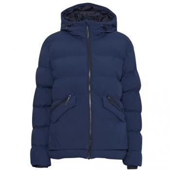 North Bend Damen Steppjacke NBPetra mit Kapuze und Kängurutasche, atmungsaktiv, Größe 44, Farbe Navy Blazer