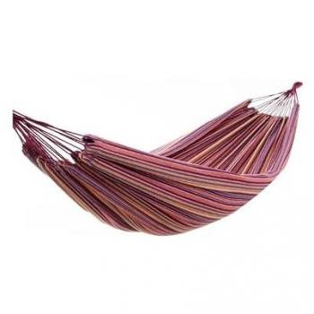 Hamac double rose rayé