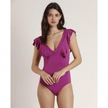Abbigliamento da spiaggia Admas Frilly Summer Bougainvillea