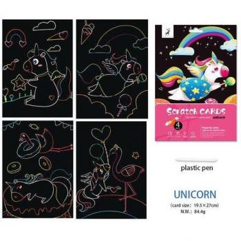 Enchanted Unicorn Scratch Art Pack