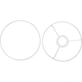 Anneaux décoratifs VBS, blanc, 30 cm