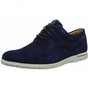 Clarks Vennor Walk, Derbys Homme, 41 EU, Suède Bleu