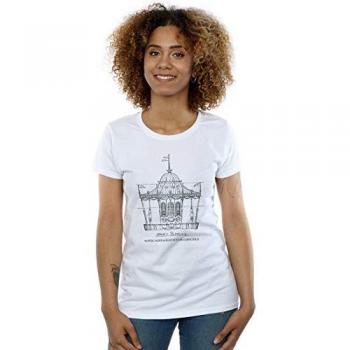 Mary Poppins Carousel Graphic T-Shirt (Small, White)