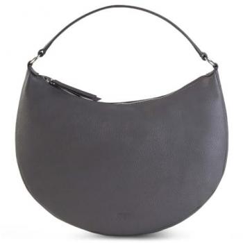 JOST Vika Damen Schultertasche Leder 39 cm grau