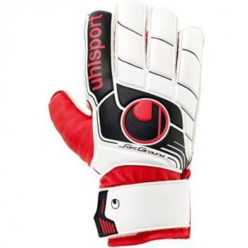 Uhlsport Fangmaschine Starter-Handschuhe – Weiche Griffigkeit, Weiß/Schwarz/Rot – Größe 11