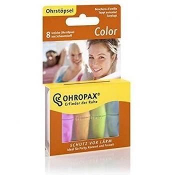 Ohropax Color bouchons d'oreilles en mousse 8 unités