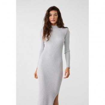 Stile Classico Stradivarius Maglia Collo Alto Grigio XS
