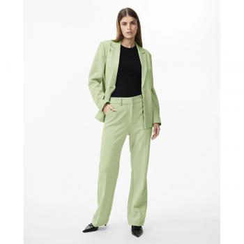 YAS Pantalon Vert Pâle Femme