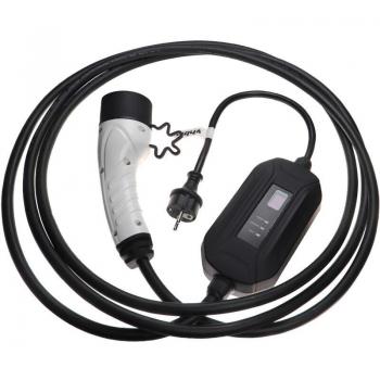 Prise Euro F compatible Peugeot E‑208 Active / e‑Rifter : câble Type 2 5 m, 16 A, 3,5 kW