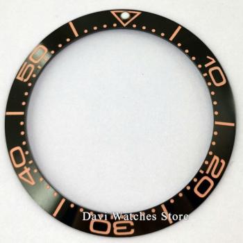 Reloj Parnis 40 mm con Bisel Cerámico Negro-Azul 38 mm
