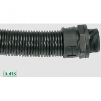 Raccord droit M20 noir – Helukabel