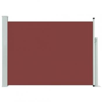 Toldo Latéral Rétractable 120x500 cm Marron