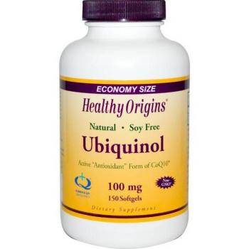 Healthy Origins 150 Softgels Ubiquinol 100mg