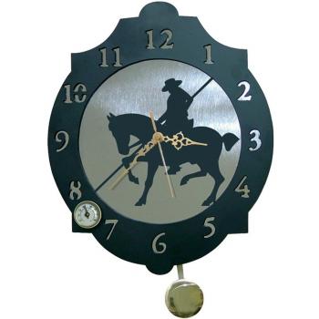 Reloj de Pared Gris Metalizado 374x312 mm