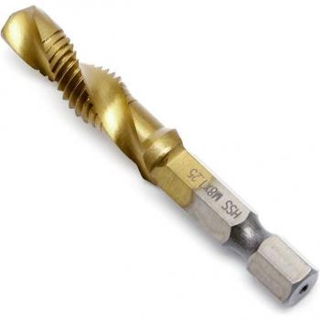 Hex Shank Titanium Plated HSS Metric Tap Drill Bits (M3-M10, 1PC)