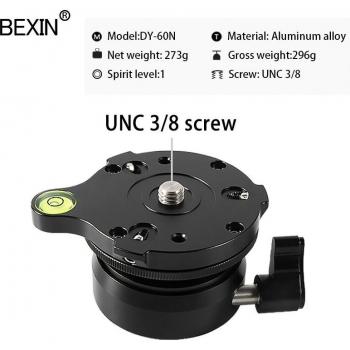 Ajustador de nivel de cabeza para trípode de vídeo