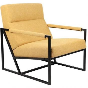 Chaise longue Rembourrée Svita Chris Accoudoirs Jaune Moutarde