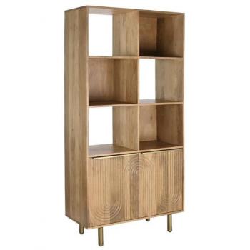 Estantería dkd home decor dorado natural madera de mango 90 x 40 x 180 cm
