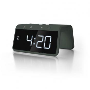 Caliber HCG019QI-MG Digitaler Wecker mit kabellosem Laden