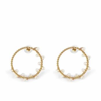 Orecchini Shima in Ottone Oro Brillante