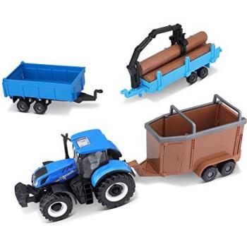 New Holland T7 315 Toy Tractors & 3 Blue Trailers – €29.99