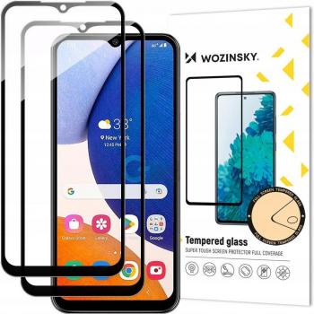 Proteggi Schermo Galaxy A14 5G in Vetro Temperato Nero 2 Pezzi