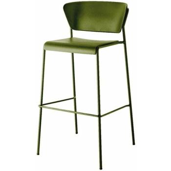 Scab Lisa Go Green Outdoor-Set: Barhocker H.65, stapelbar, olivgrün