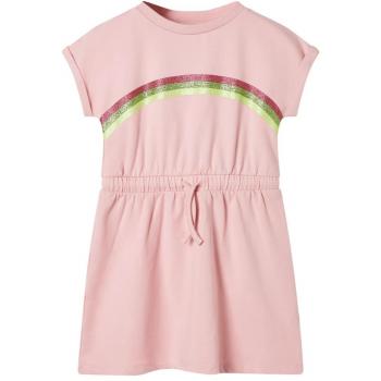 VidaXL Little Girls' Dress with Drawstring Light Pink 92