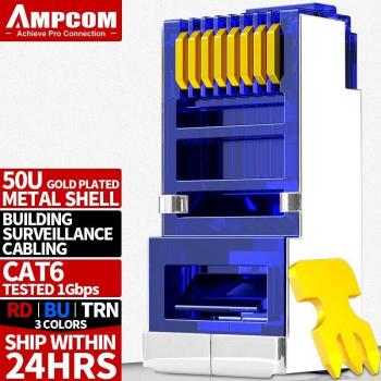 AMPCOM Cat6 RJ45 Stecker für Ethernet Kabel
