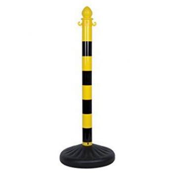 Base e Palo Catena 1m – Giallo / Nero