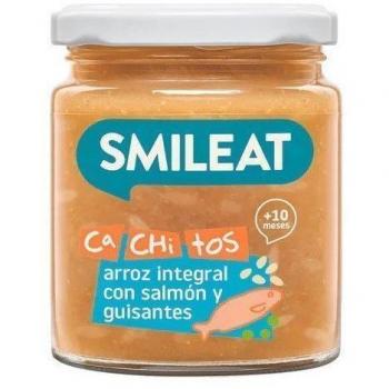 Cachitos de arroz integral con salmón 230 g