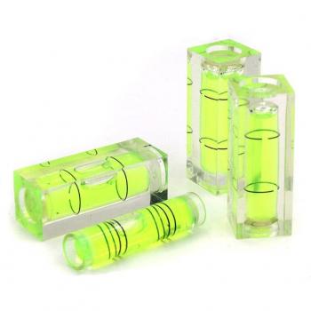 5PCS Miniature Plastic Bubble Levels, 9.5x39.5mm / 15x40mm