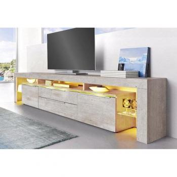 BORCHARDT MÖBEL Lowboard Lima, 220 cm, grau (beton)