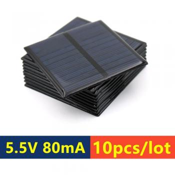 10pcs Solar Panel 5.5V for DIY Phone Charging