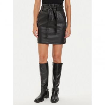 Vero Moda Damenrock – Kunstleder, Schwarz – Regular Fit – Modell Eva