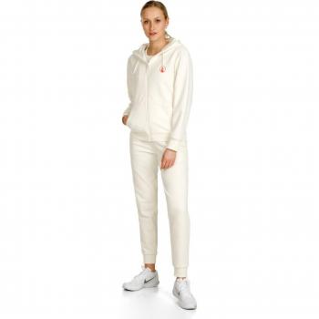 Silence Crossroad Gilet à Fermeture Éclair Femme – Blanc