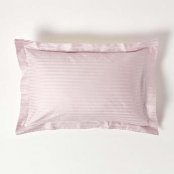 Luxe Linen Glow: 330 Thread Count Egyptian Cotton Satin Stripe Pillowcase