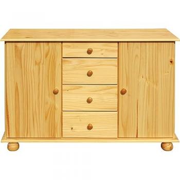 Massivholz Kiefer Kommode Schubladenschrank Sideboard Natur