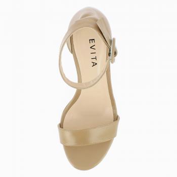 Samanta Damen Flip-Flop Glatt, Beige, 37