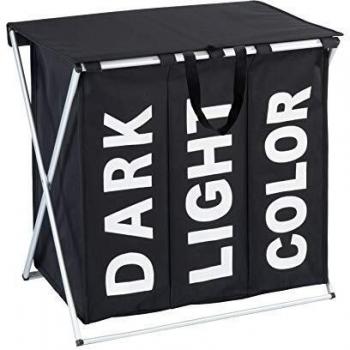 WENKO Wäscheaufbewahrung Trio Top Schwarz