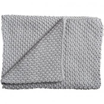Schardt Strickdecke für Babys, 75 x 100 cm, hellgrau